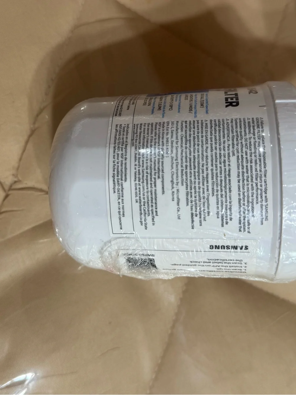 Samsung B5442 Refrigerator Water Filter DA29-00003G DA97-06317A Genuine Sealed